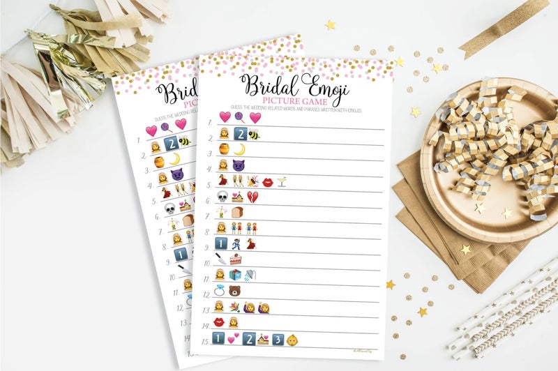 All-Ewired-Up Bridal Shower Emoji Picture Game (50-sheets) - Image 4